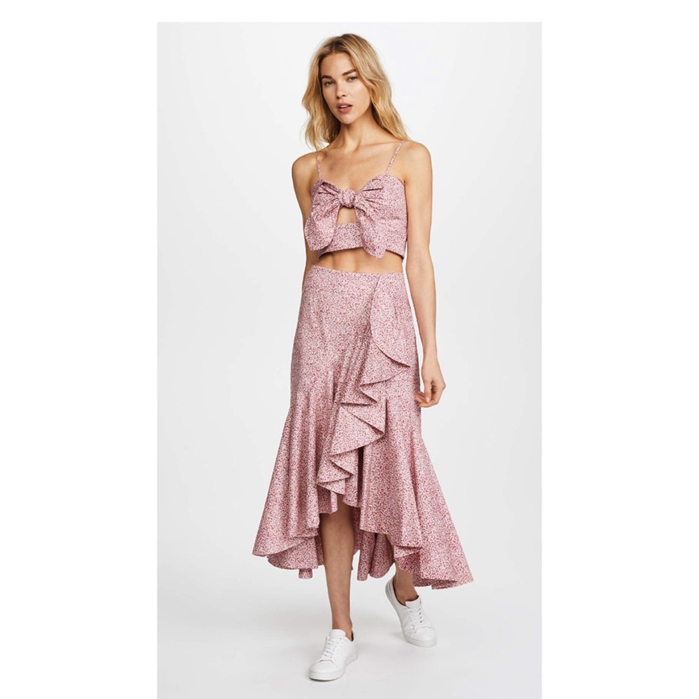 PETERSYN Pink Floral April Top and Vanessa Skirt